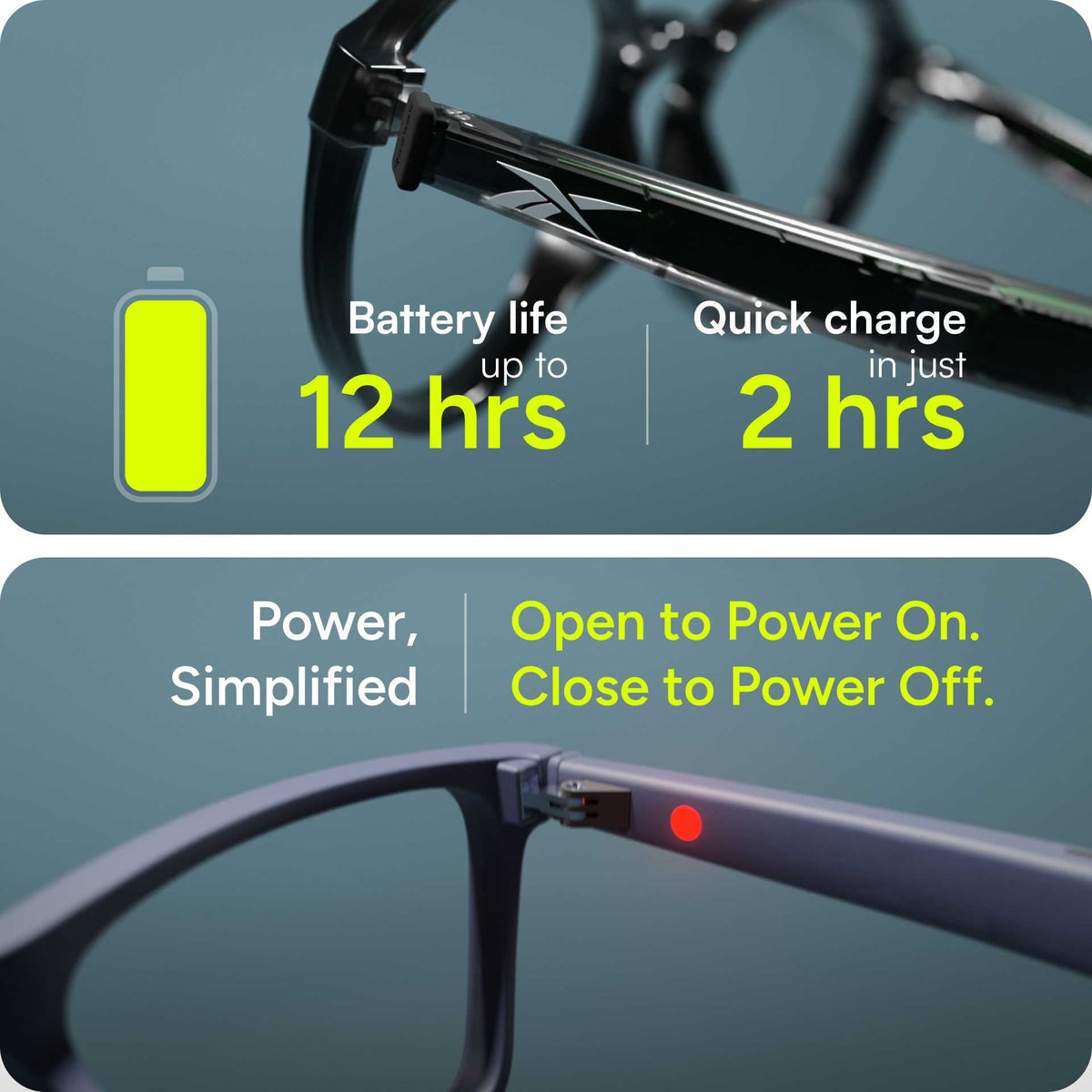 Reebok Thunder Slim - Prescription Smart Glasses